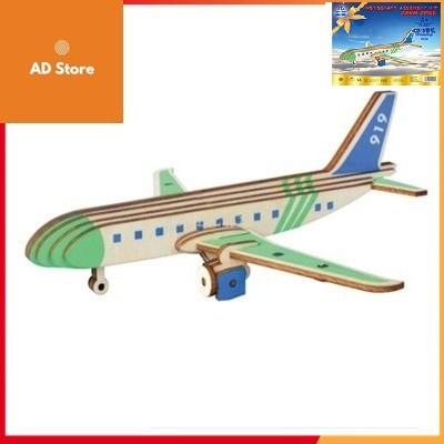 Đồ chơi lắp ghép gỗ 3D Máy bay boing 919