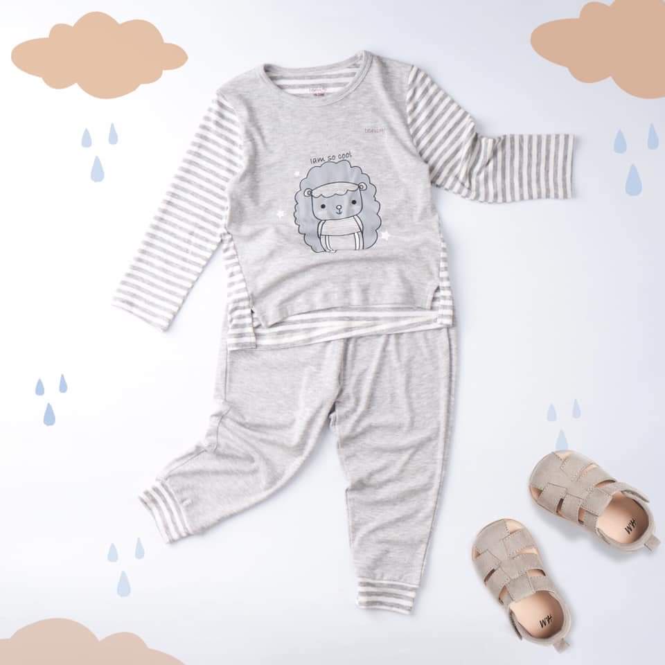 Bộ Dài Tay Chui Đầu Modal 2021