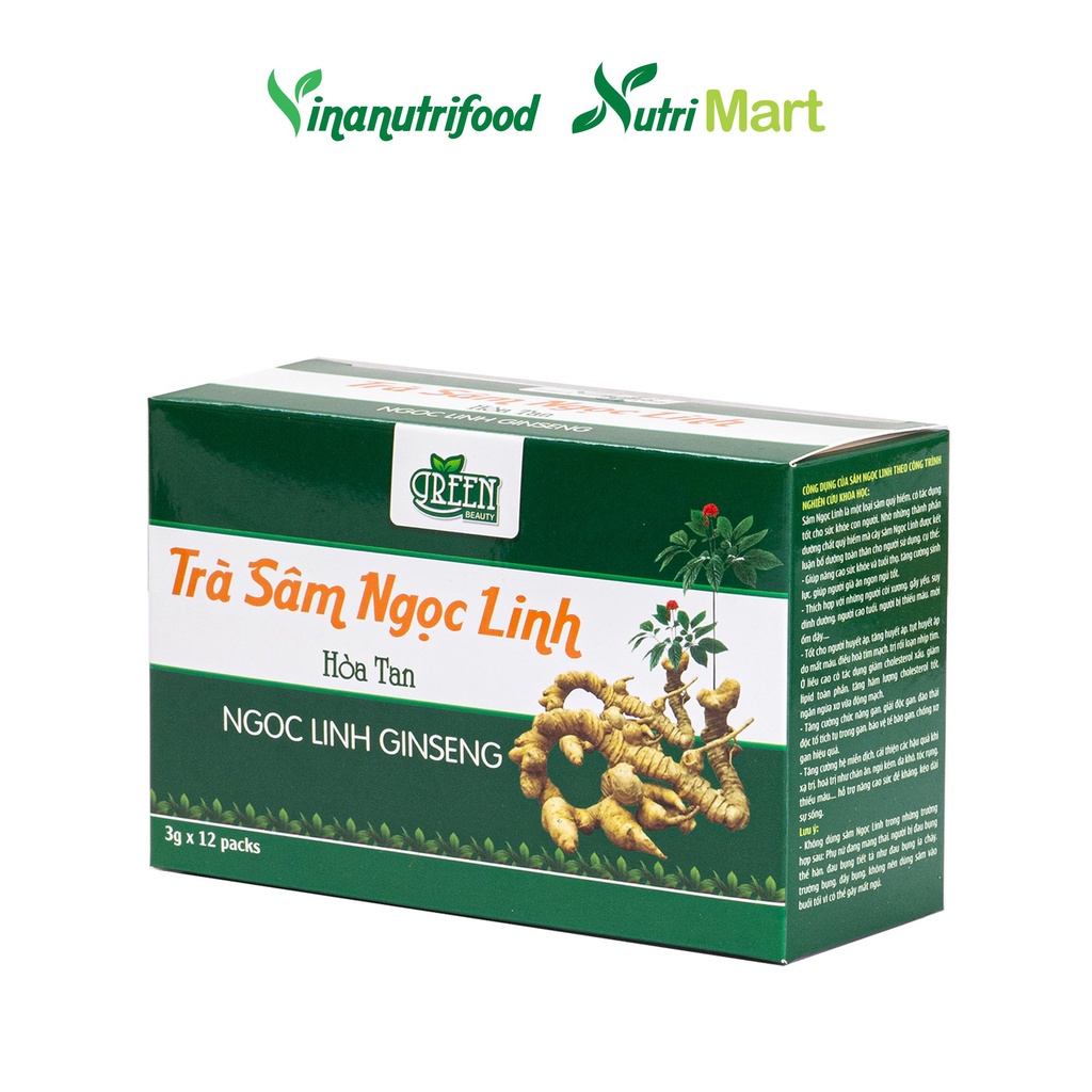 Trà sâm Ngọc Linh Vinanutrifood T01, trà thảo dược chiết xuất từ sâm Ngọc Linh, trà sâm quý giúp thanh lọc cơ thể