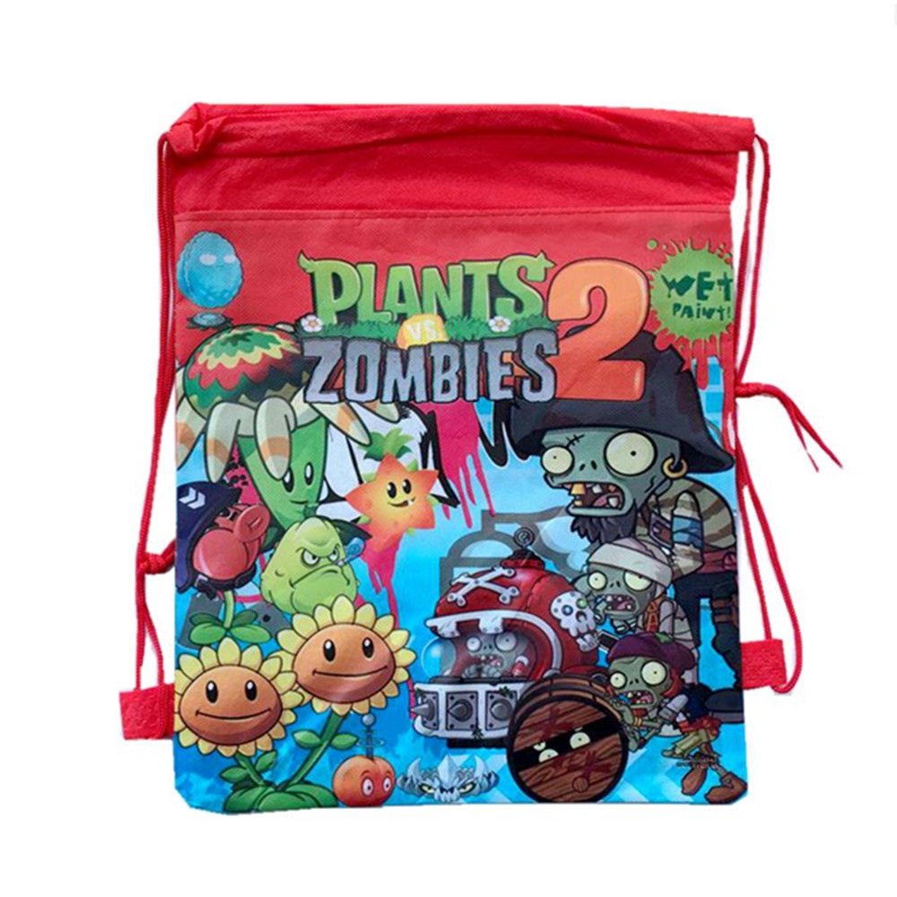 1 Túi Mua Sắm Bằng Nylon In Họa Tiết Cây Hoạt Hình Cho Trẻ Em