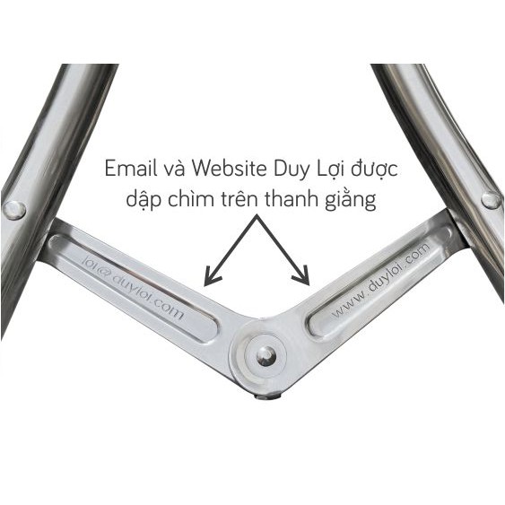 VÕNG XẾP DUY LỢI INOX CỠ LỚN - QUÀ TẶNG 20 MÓC ÁO | BigBuy360 - bigbuy360.vn