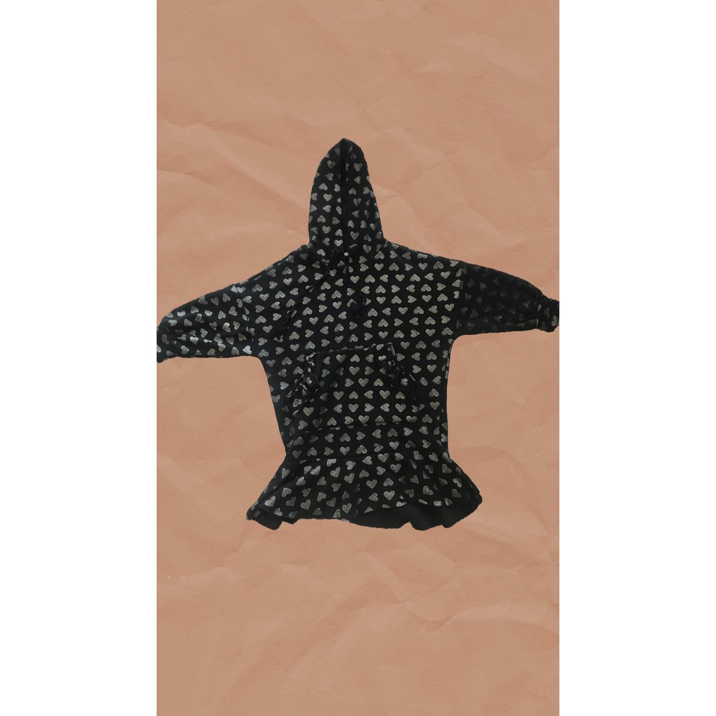 Áo/ đầm hoodie tay dài Elise cho bé yêu