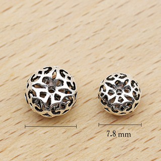 Phụ kiện Charm S925 Hạt spacer rỗng