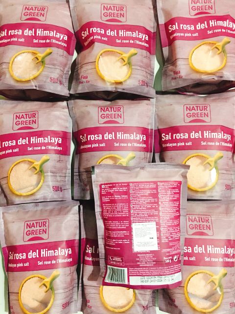 Muối hồng HIMALAYA dạng mịn 500g của Tây Ban Nha