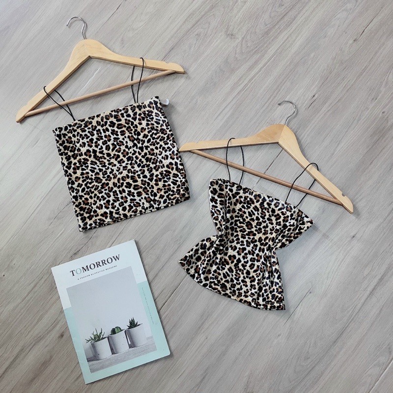 [Mã FAMAYWA giảm 10K đơn 50K] áo hai dây da beo