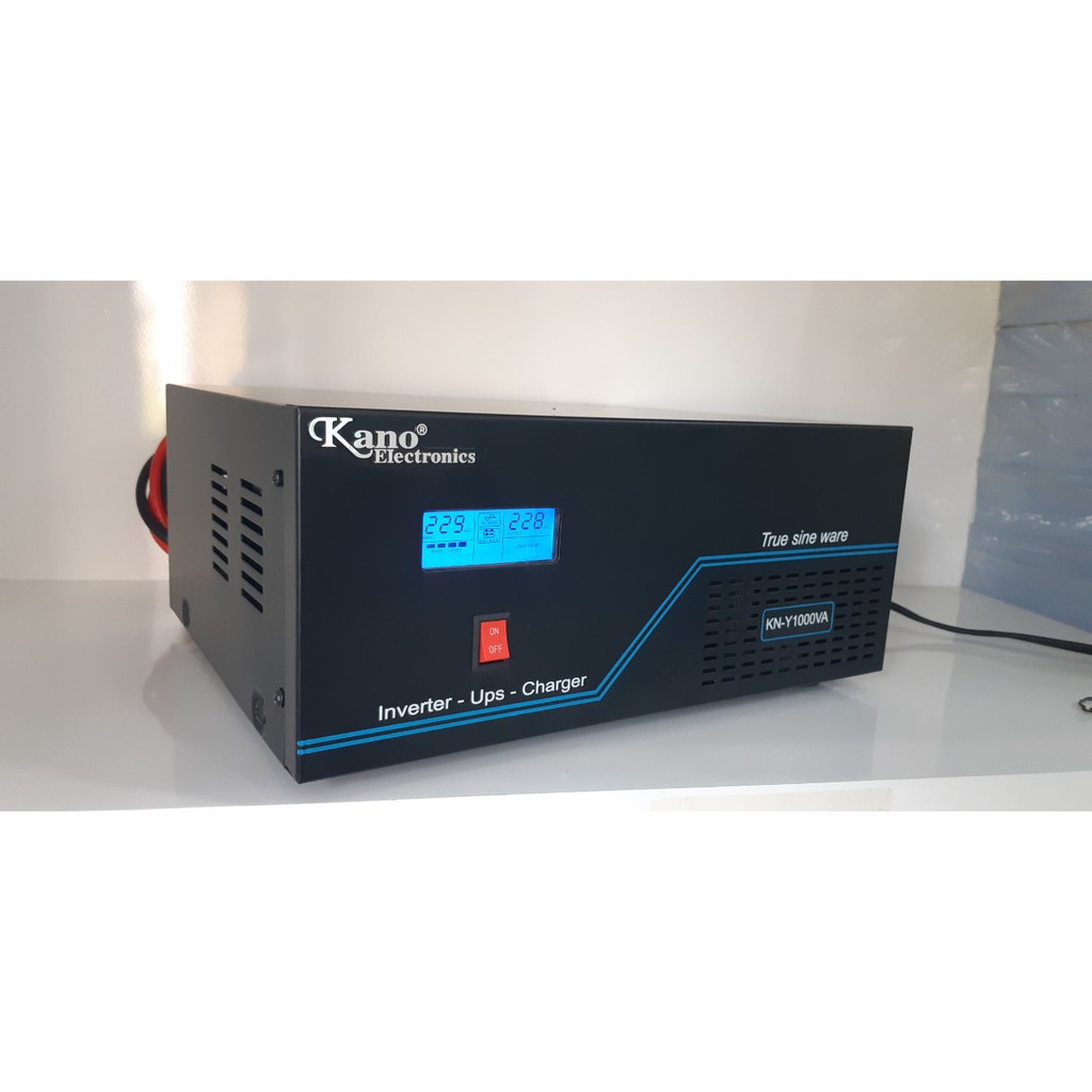 Kích điện (Inverter) KANO sóng sin chuẩn 12VDC ra 220VAC 1000VA