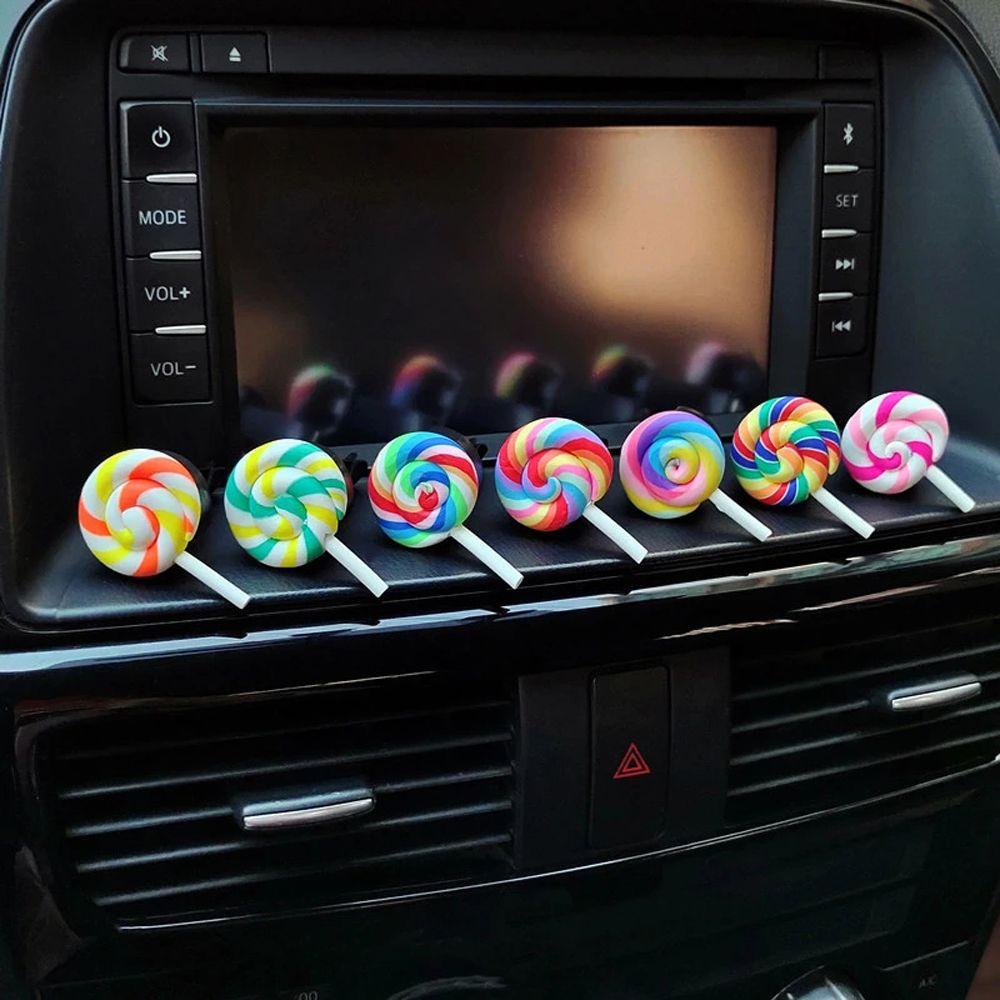 Kẹp Khuếch Tán Hương Thơm Gắn Lỗ Thông Gió Xe Hơi Hình Kẹp Màu Cầu Vồng