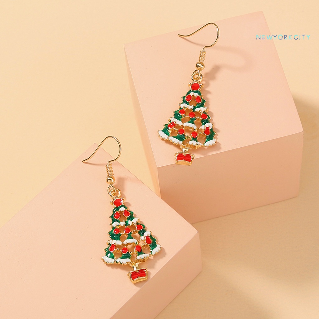 Ny 1 Đôi Bông Tai Hình Cây Thông Giáng Sinh Thanh Lịch Dễ Phối Đồ Thời Trang Cho Nữ