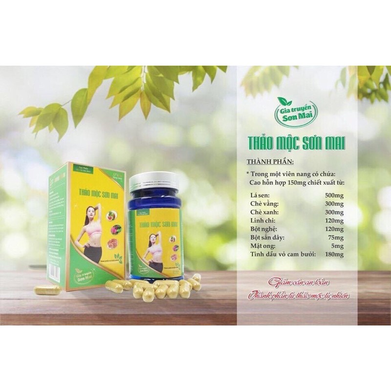 Thảo mộc giảm cân Sơn Mai lt 57 viên |CHÍNH HÃNG 100% | BigBuy360 - bigbuy360.vn
