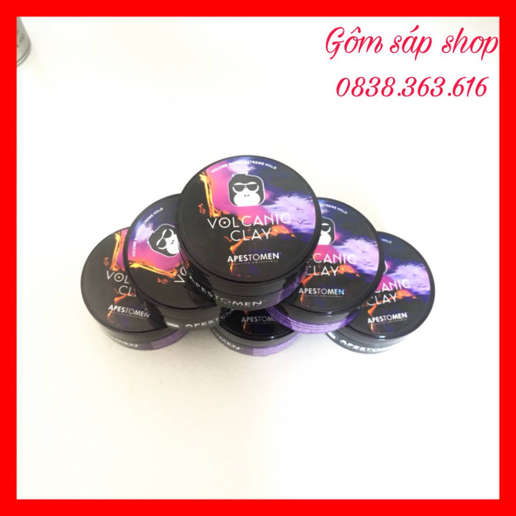 Combo 2 gôm xịt tóc nam luxurious , silhouette kèm sáp vuốt tóc volcanicz clay