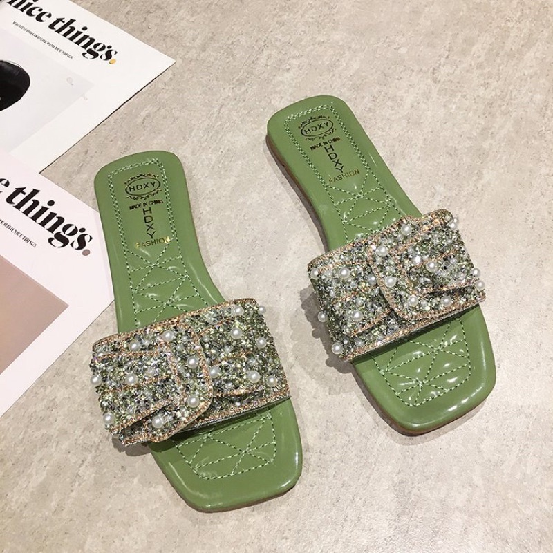 A661 Sẵn lẻ size _ Dép bệt nữ đính đá Anna