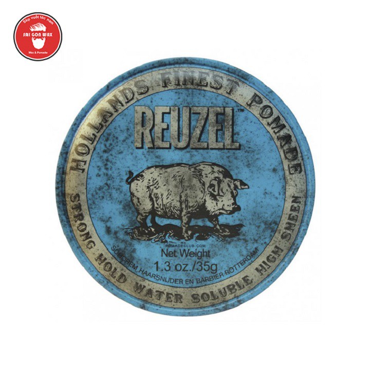 Sáp vuốt tóc Reuzel Blue Pomade - xanh dương