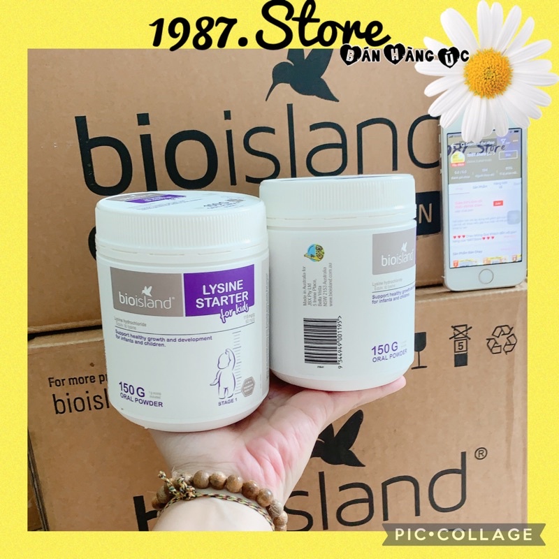 Bột Lysine Bio Island Lysine Úc cho bé