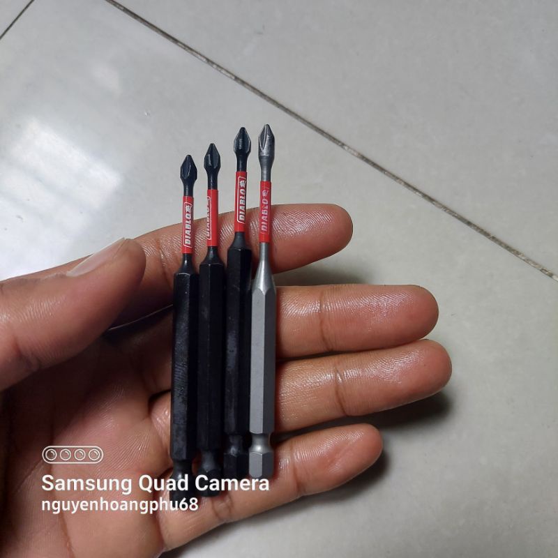 Mũi vít DIABLO đầu nhỏ thích hợp cho vít nhỏ dài 90mm có từ