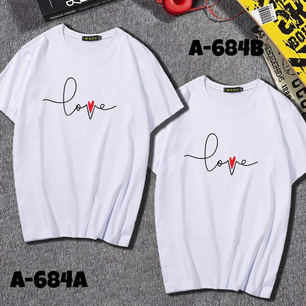 Áo thun nữ form rộng Hàn Quốc in hình CHữ Love dễ thương, vải dày mịn mát (ÁO TRẮNG)
