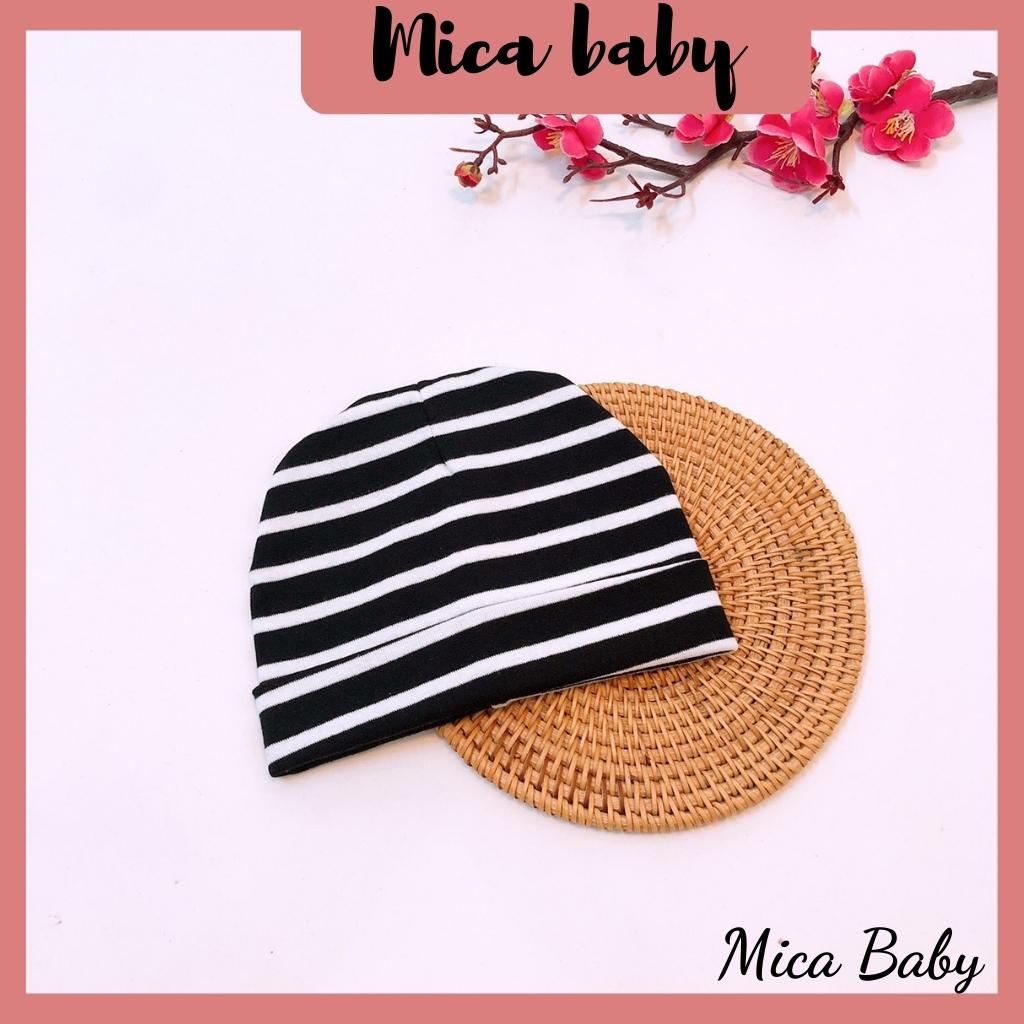 Mũ len chất cotton dệt kim cực đáng yêu cho bé từ 3 tháng-2 tuổi Mica baby MD179