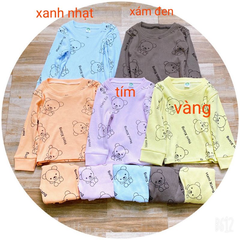 Bộ len gân Gấu cho bé 8-18kg
