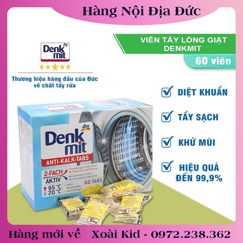 tách lẻ 1v VIÊN TẨY LỒNG MÁY GIẶT DENKMIT ĐỨC ,Tẩy Và Chống Bám Cặn Trong