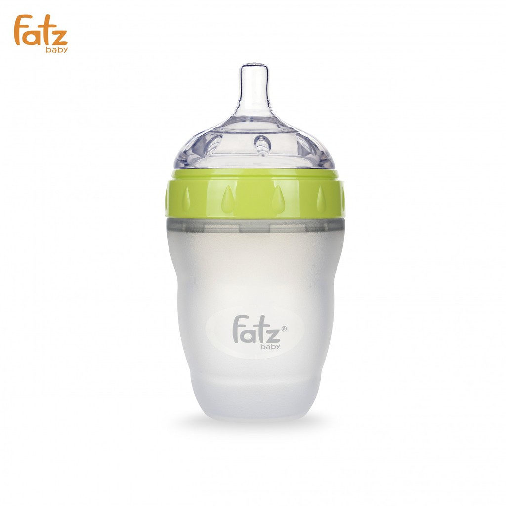 Bình sữa cổ rộng silicon siêu mềm Fatz Baby 180ml-240ml