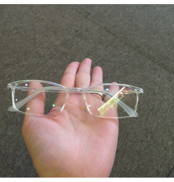 Kính Gọng dẻo Trong Suốt - Mắt vuông mới về