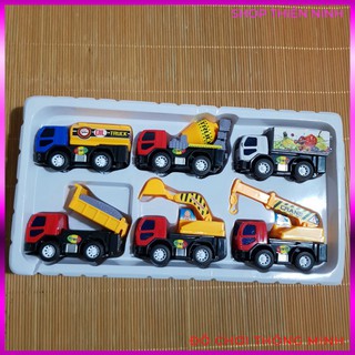 Bộ 6 chiếc xe công trình bánh đà