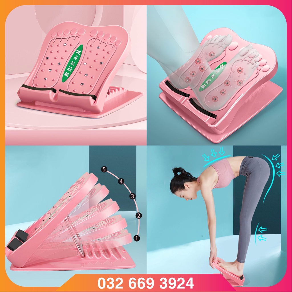 Dụng Cụ Căng Bắp Chân Hỗ Trợ Tập Gym - Massage Chân - Kéo Giãn Cơ, Lưng
