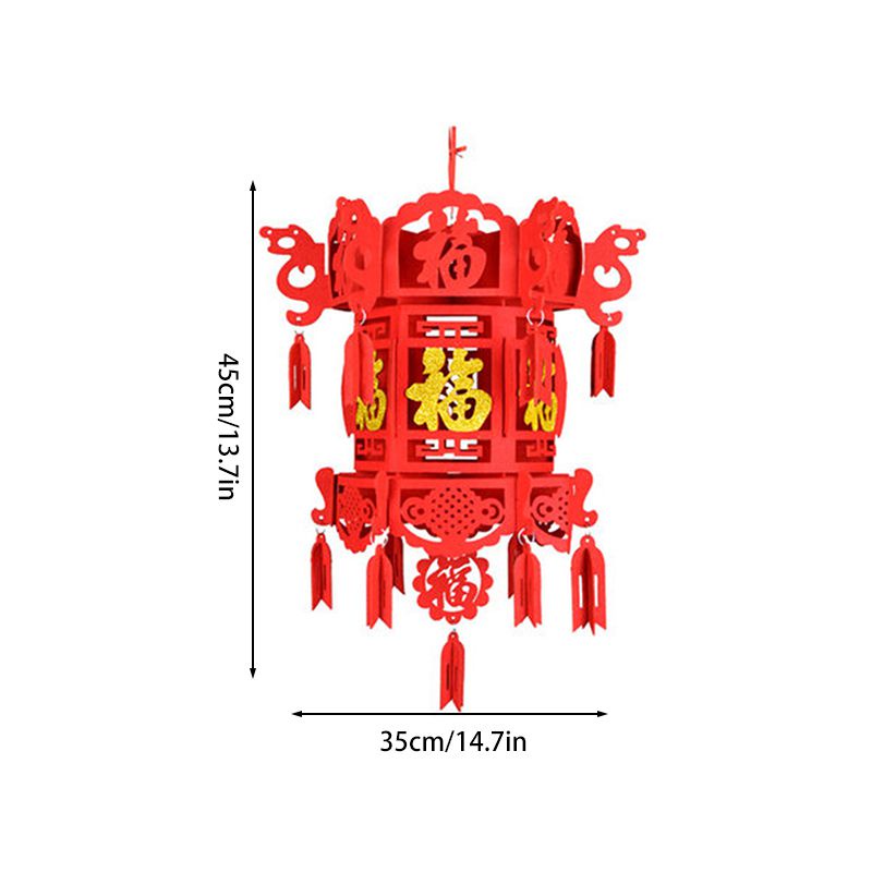 Cny Lồng Đèn Giấy Đỏ May Mắn Trung Hoa Treo Trang Trí Nhà Cửa / Tiệc Cưới / Lễ Hội Năm Mới