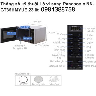Đĩa lò vi sóng panasonic 23l nn- gt35hmyue