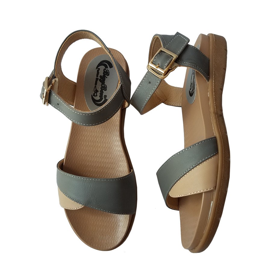 Giày Sandal Nữ Da Bò BIGBEN GCG61