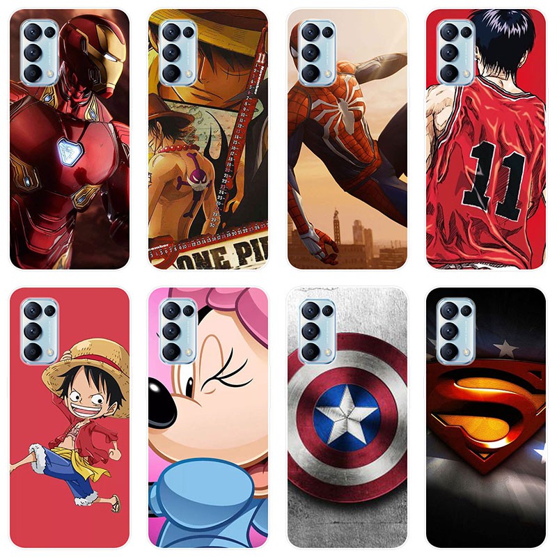 Ốp điện thoại OPPO Reno5 5G In họa tiết hoạt hình dễ thương Ốp điện thoại OPPO Reno5 Reno 5 5G Vỏ si