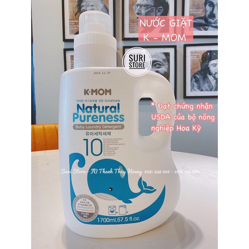 Nước giặt K-mom KM13160 1700ml (Chai)