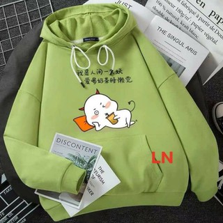 Áo hoodie nỉ bông mèo nằm siêu kute chất nỉ dày dặn