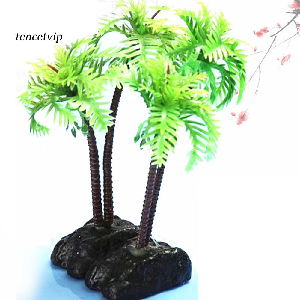 Cây Dừa Nhựa Trang Trí Bể Cá