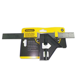 Thước ê ke thủy cán cầm nhựa 12”/300mm stanley 46-012