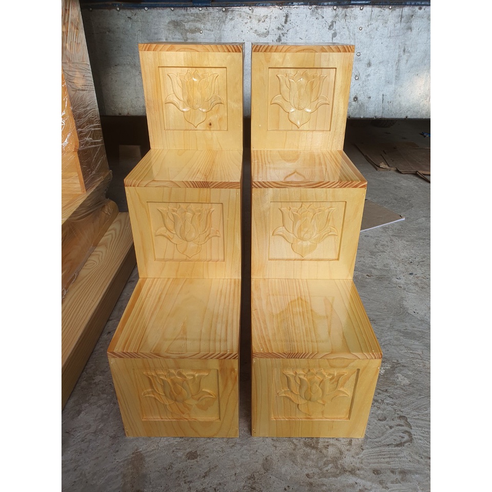 Giá  bán 1 chiếc tại xưởng bục kê nhị cấp tam cấp kê hai bên thần tài đựng đồ lễ giá 1 chiêc