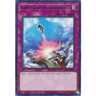 Thẻ Bài Yugioh Compulsory Evacuation Device - TAMA-EN044 - Rare 1st Edition