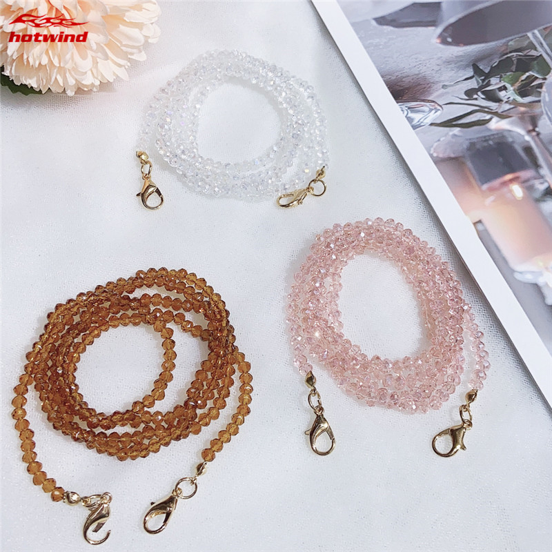 [Hàng mới về] Dây đeo khẩu trang có móc chống rơi chống thất lạc an toàn phối pha lê nhân tạo