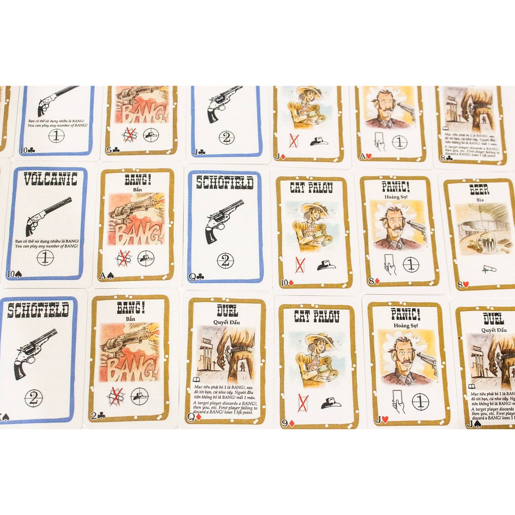 BANG! : phiên bản Cơ Bản Board Game - Cuộc đấu súng miền viễn tây
