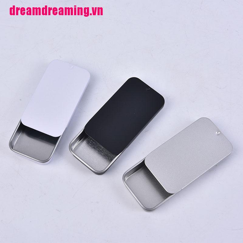 1 Hộp Thiếc Mini Có Nắp Trượt Tiện Dụng Cho Đám Cưới
