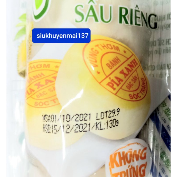 🥟bánh pía mini sầu riêng đậu xanh 5 cái- không trứng Hải Sơn_ sóc trăng Vũng thơm