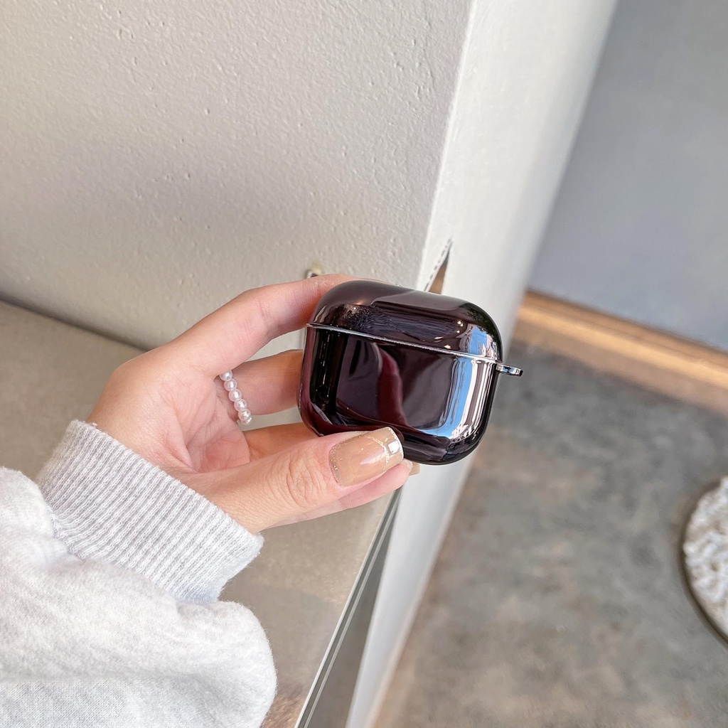 Vỏ Bảo Vệ Hộp Sạc Tai Nghe Bluetooth AirPods 1 2 PRO 3 2021 gen3 PRO 2 2022 Bằng PC Cứng Nhám Họa Tiết Đơn Giản