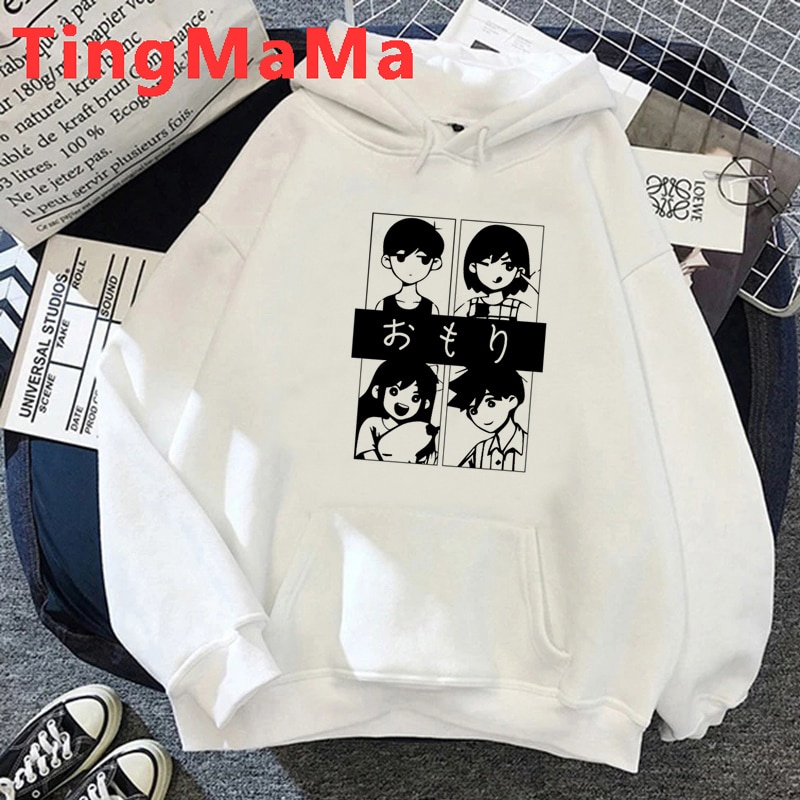 Áo hoodies in chữ Omori 2021 y2k phong cách cá tính cho nam