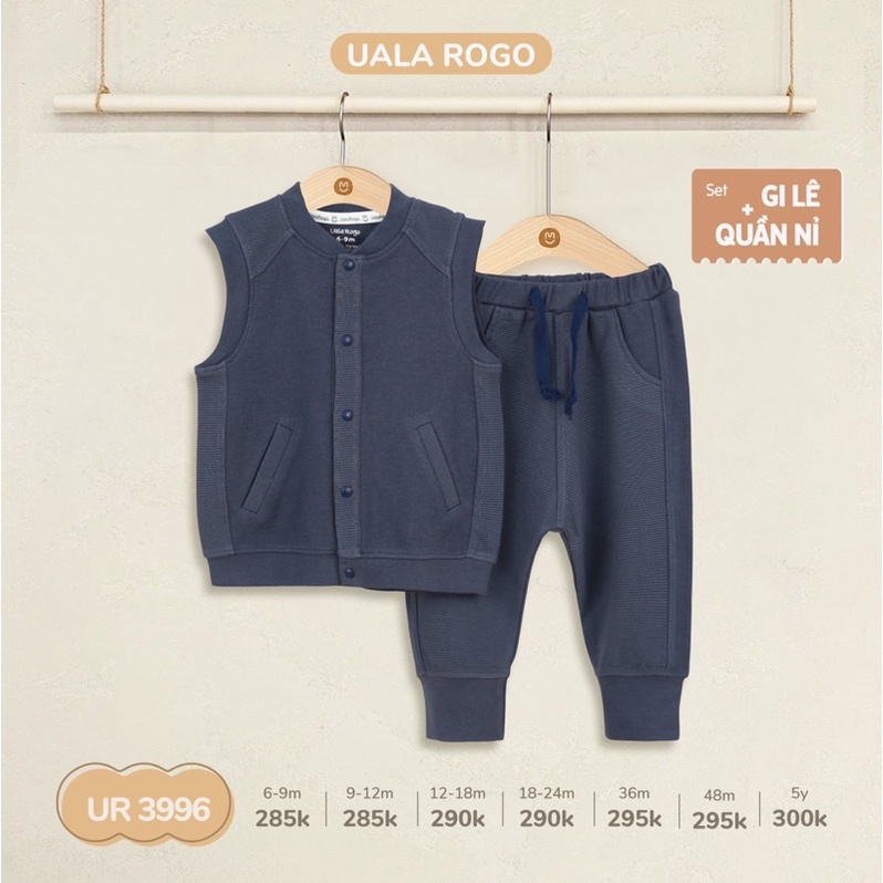 Bộ  dài gile + quần nỉ hãng ualarogo