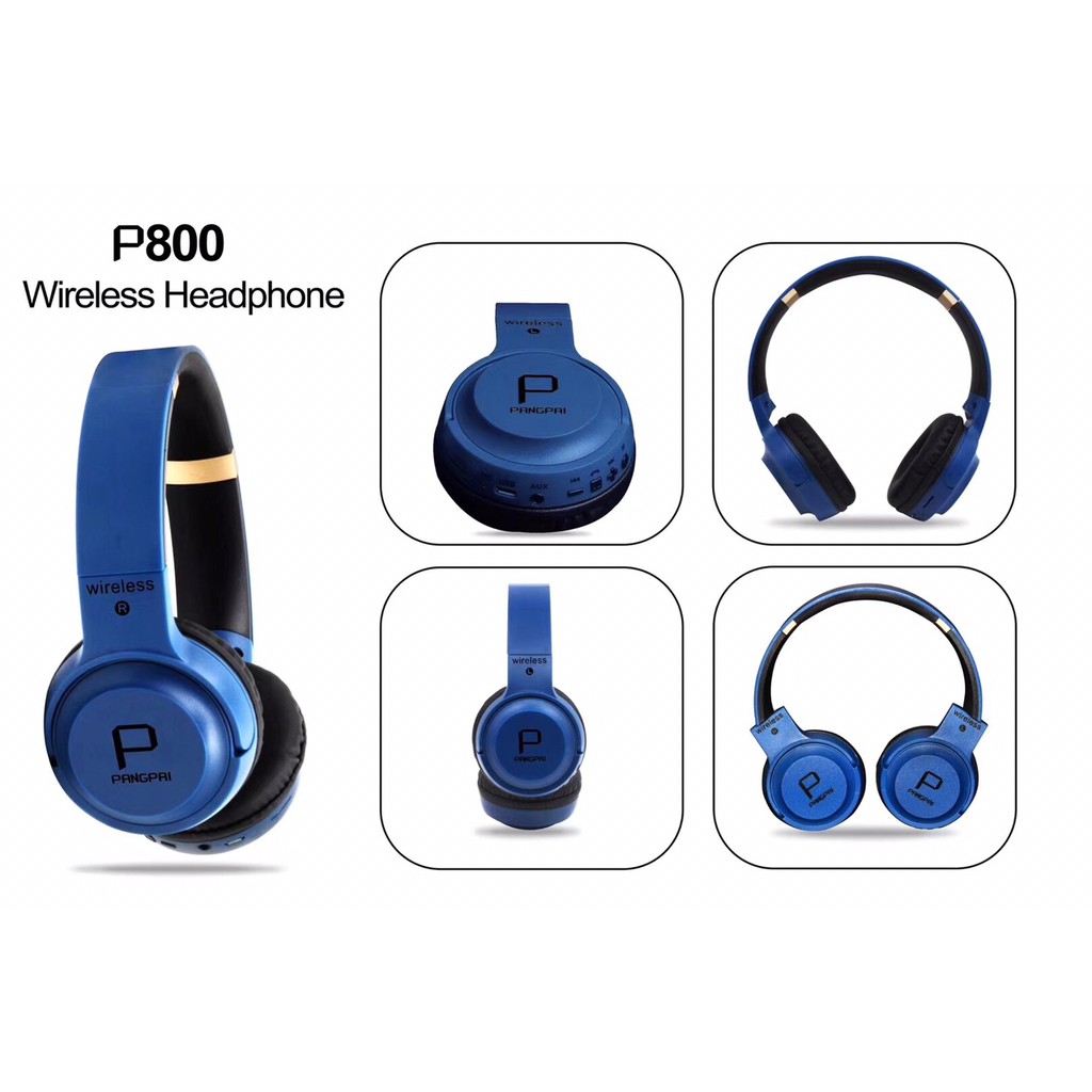 Tai nghe bluetooth chụp tai có mic pangpai p800 / P88 version 4.2 có khe cắm thẻ nhớ - Âm Thanh Đỉnh Cao -dc2983 | BigBuy360 - bigbuy360.vn