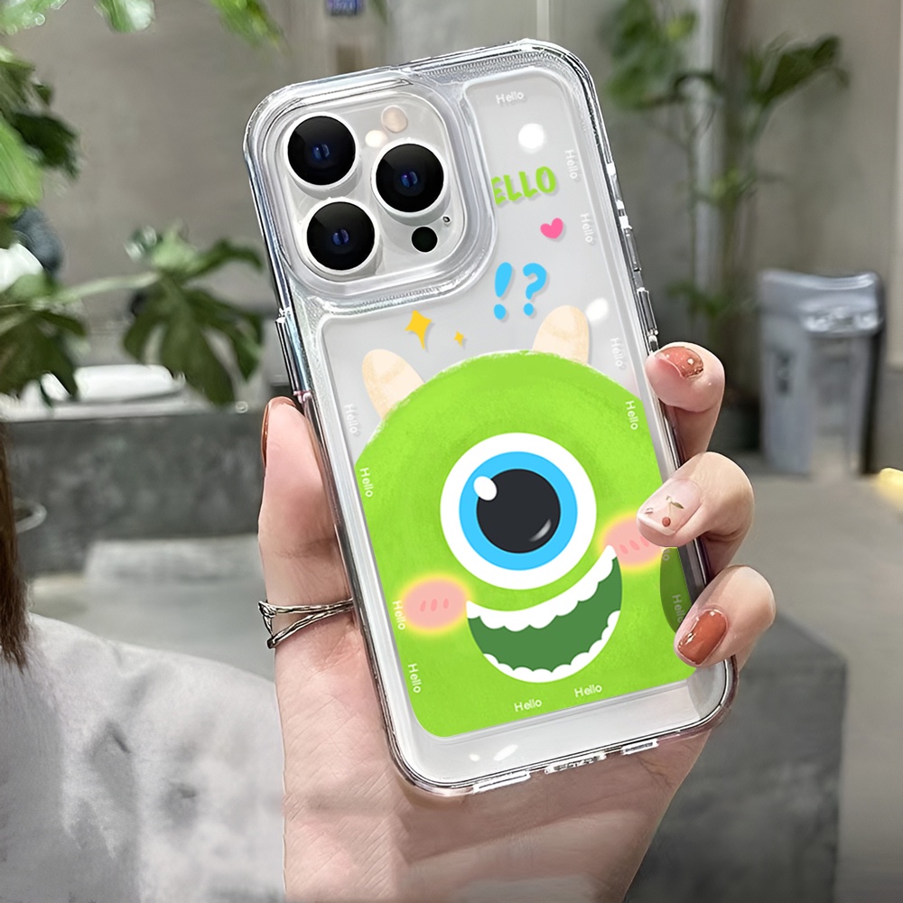 Ốp Điện Thoại Mềm Hình Quái Vật Mắt To Cho iphone 14ProMax 14Plus 13 11 12 7Plus X XR XS Max