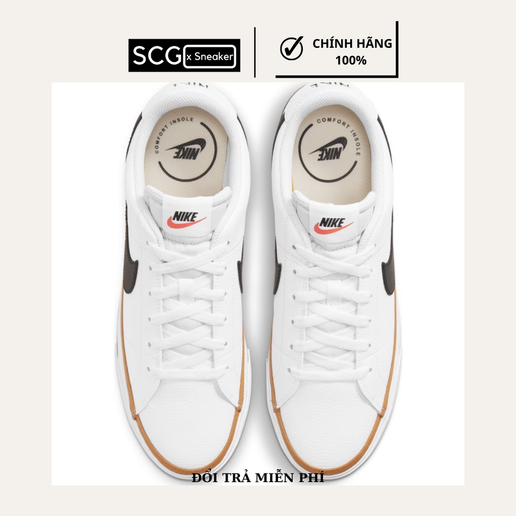Giày thời trang nam - sneaker nam nữ - Nike Court Legacy - DH3161-100 - Hàng Chính Hãng - SCGxsneaker