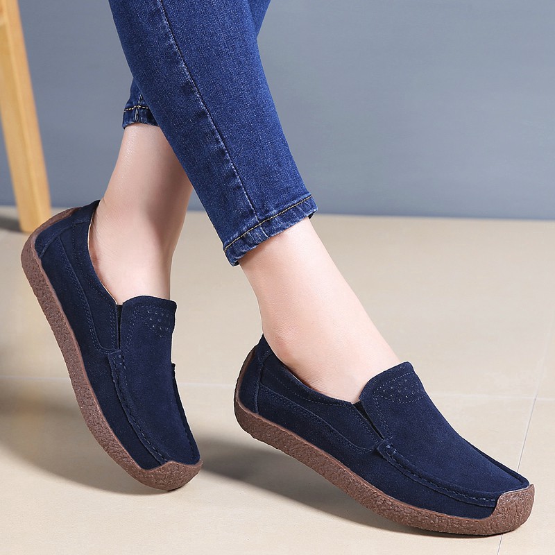 Giày da lộn phong cách năng động cho nữ size 35-42