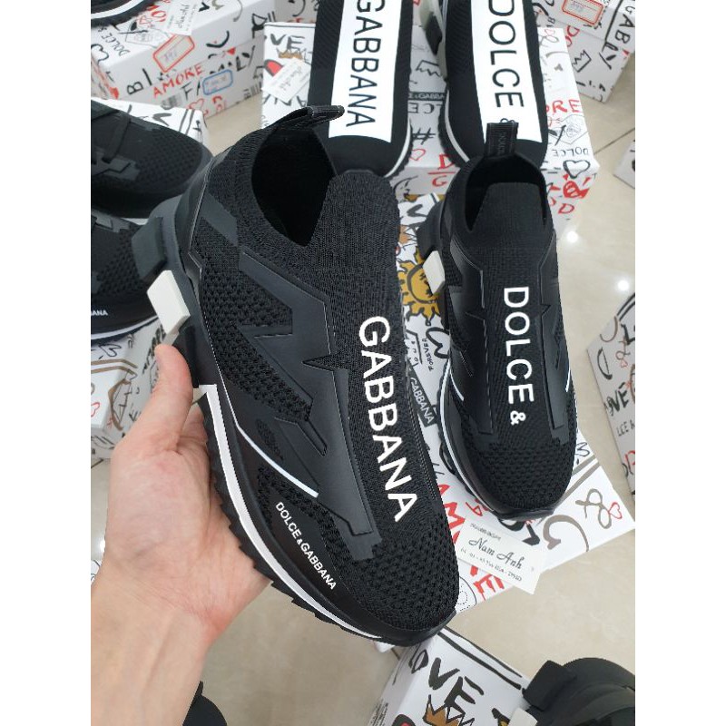 Giày thể thao Sneaker nam cổ chun DG cao cấp full box