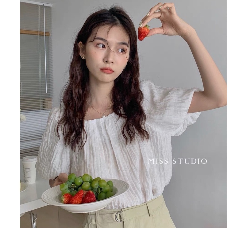 Áo Croptop nữ trễ vai xinh xắn m123