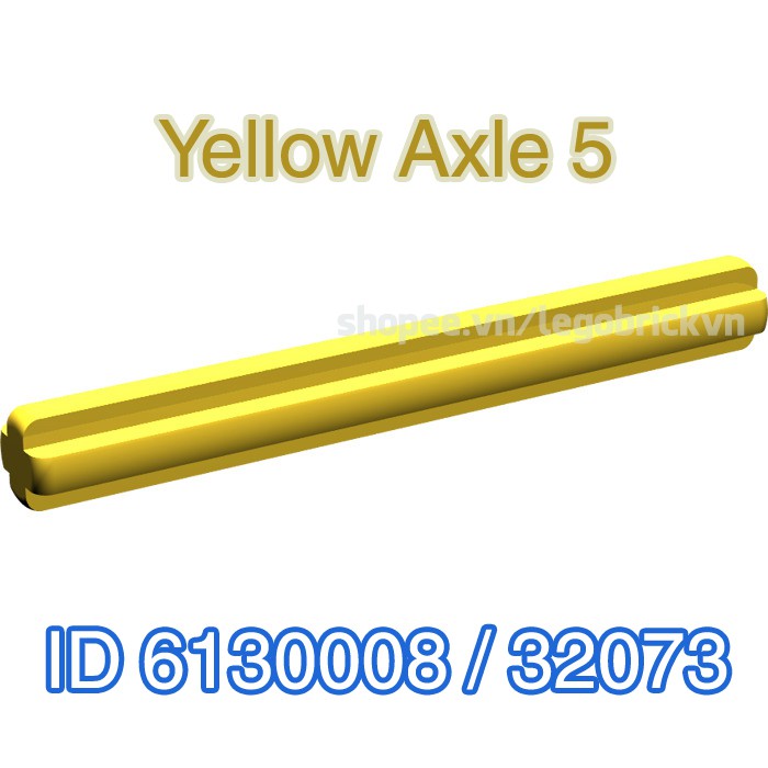 LEGO Technic Thanh Trục 5L Màu Vàng ID 6130008 32073